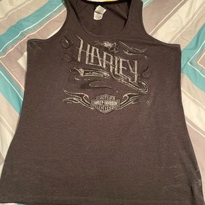 Distressed grey tank